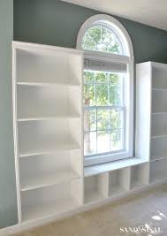 Wipe down your bookshelf before painting or staining as desired. Diy Built In Bookshelves Window Seat Sand And Sisal