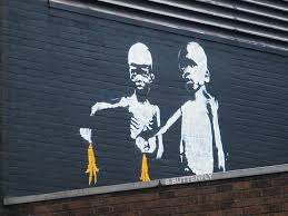 Possibly one of the most recognisable banksy artworks, sweep it under the carpet appeared on a wall on chalk farm road, north london in around 2006. Graffiti Artist Banksy Arrested At Art Exhibit In Palestine Identity Revealed News Examiner