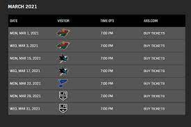Golden Knights Fans Dole Out Ticket Dollars Bigtime For Seven Vgk Home Games In March Covid Postpones Vgk Vs Sharks Game In San Jose Thursday Lvsportsbiz