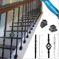 Iron Balusters Iron Stair Parts Iron Stair Railing Parts Etsy Iron Stair Railing Iron Stair Balusters Wrought Iron Stair Railing