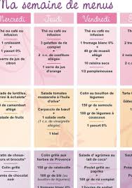 Semaine 2 Light Menu Regime Regime Semaine Regime Seche