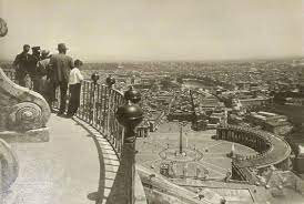 Stpeters Vatican Rome The View From The Cupola Of St Peter S Basilica Before The Demolition Of Antique Buildings Beyond Of Pi Rome Travel Old Photos Rome