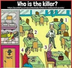 Use your brain to solve these puzzles and trick here's a list of related tags to browse: Who Is The Killer Murder In Restaurant Puzzle Puzzle Fry