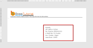 Buka file surat tersebut dalam format ms.word. Cara Print Amplop Massal Dengan Fitur Mail Marge Pakar Tutorial