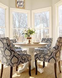 Stylish unusual round wooden dining table, with 4 carver style chairs. 65 Clever Small Dining Room Table Design Ideas Dining Room Small Kitchen Table Chairs Breakfast Nook Table