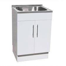Paris fwpl900r 900mm polyurethane bathroom vanity laundry tub cabinet. 45l Laundry Tub Poly Cabinet 600x500x870 Otc Tiles Bathroom