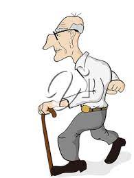 Iclipart Isolated An Old Man Walking On The White Background Old Men Funny Cartoon Old Man Walking