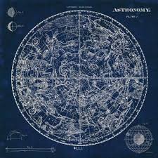 Celestial Blueprint Print By Sue Schlabach At Art Com Blueprint Art Posters Art Prints Framed Art Prints
