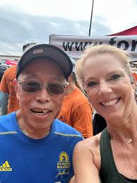 They may be bringing up the tail end of The Turkey Trot, it was a great  Thanksgiving visit from Courtney from our News room, her daughter Emily and  fellow trotters. How festive!