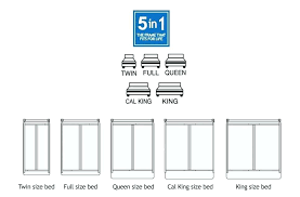 Cal King Vs King Size Bed Sizing Chart King King Queen Full