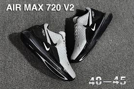 Nike Air Max 720 V2 Kpu Men S Running Shoes Grey Black Nikemaxzone Com Nike Shoes Air Max Sneakers Running Shoes For Men