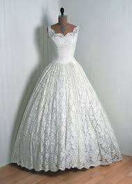 Looking for summer,vintage / retro a line wedding dresses? 1950s Retro Princess Lace Wedding Dress Full Length At Fancyflyingfox Com