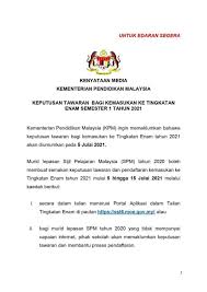 Maybe you would like to learn more about one of these? Semakan Tawaran Kemasukan Tingkatan 6 Tahun 2021 Mulai 5 Julai 2021 Online 2021