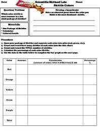 Scientific Method Worksheet Skittles Graphing By Science Spot Teachers Pay Teachers Scientific Method Worksheet Scientific Method Science Experiments