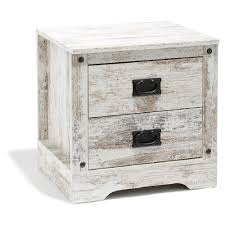 Soldes 2020 Table De Chevet Kansas Blanche Effet Vieilli 2 Tiroirs Table De Chevet Chambre Meuble Gifi En 2020 Table De Chevet Meuble Gifi Chevet
