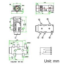 If you split the flat wire and carefully strip it you should see a black (or red) wire (right) with bare copper (or green) which is ground and a white or blue wire (left) with ground as well. 3 5 Mm Audio Jack Connector Pcb Mount Female Socket 5 Pin Pj 327a 5pcs Walmart Canada