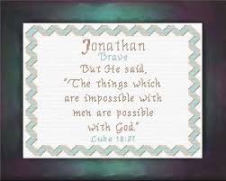 Jonathan Name Blessings Personalized Cross Stitch Design From Joyful Expressions Christian Cross Stitch Cross Stitch Cross Stitch Designs