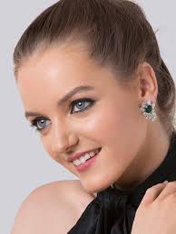 White Circular Studs