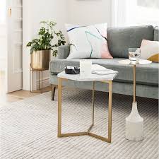These tables, which often fold down for easy. Hex Side Table Antique Brass