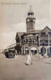 Crawford Market & Electric Tram Bombay ...