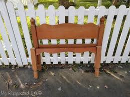 Bed definitely needs box springs!!! Twin Bed Bench Easy Headboard Bench Tutorial My Repurposed Life Rescue Re Imagine Repeat
