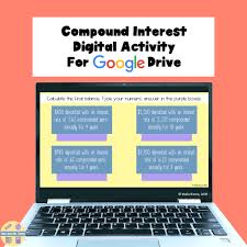 Compound Interest Digital Activity Distance Learning In 2020 Digital Activities Consumer Math Distance Learning