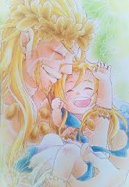 Zeus And Apollon Anime Kamigami No Asobi Fan Art Male Characters Gods Past Kid Adorable Family Anime Love Anime Chibi Anime