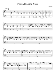Reading piano sheet music for beginners. What A Beautiful Name Sheet Music For Piano Solo Musescore Com