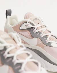 Nike Air Max 270 React Pink And Grey Trainers Asos In 2020 Grey Trainers Nike Air Max Air Max 270