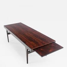 Long danish rosewood coffee table by johannes andersen. Johannes Andersen Versatile Scandinavian Modern Rosewood Coffee Table By Johannes Andersen