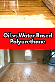 If you have a hardwood floor you're planning to refinish with a polyurethane finish, you may find that doing it yourself is quite simple. Oil Based Polyurethane Vs Water Based Polyurethane Polyurethane Floors Refinishing Hardwood Floors Diy Wood Floors