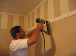 Now we are seeing 33 to 34 high. High Chair Rail And Stripes In A Bedroom High Chair Rail Big Girl Rooms Big Boy Room