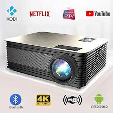 Smart Projector Android 6 0 Wifi Bluetooth Full Hd 1080p Native 4k Digital Theatre System For Home Cinema Gami In 2020 Best Portable Projector Home Cinemas Projector