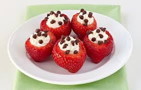 This recipe contains only four. Recipe For Low Fat Chocolate Chip Stuffed Strawberries Hungry Girl