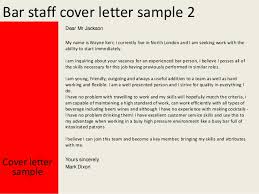 This cover letter for interior designer roland francisco is the perfect example. Bar Staff Cover Letter