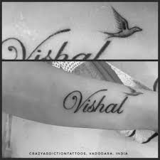 Free fire players are often on the lookout for stylish and unique names to make them stand out (image courtesy: Name Of Vishal At Crazyaddictiontattoos Name Tattoo Designs Name Tattoo Name Tattoos