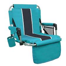 Alpha Camp Folding Stadium Chair With Back Arm Rest Green Grey Walmart Com Stadium Chairs Stadium Seats Arm Rest