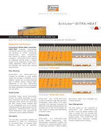 Ditra heat, how to install it start to finish. Schluter Ditra Heat Data Sheet Flip Book Pages 1 12 Pubhtml5