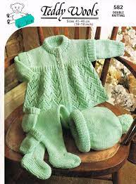 teddy 582 baby pram suit vintage knitting pattern by ellisadine baby knitting patterns tig isi bebek bebek ceket