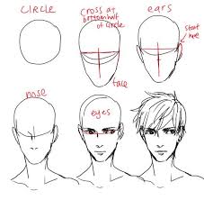 The video focuses on drawing feminine anime face and head. Anime Boy Face Drawing Tutorial Edukasi Lif Co Id