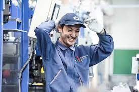 ものづくり 製造業 金属加工 factory manufacturing industrial ゲンバ男子 職人 町工場 工場 smile プレス機 キャップ 軍手 制服 男子 男性 作業着