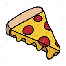 1.first draw a big circle 2.draw four straight lines, and divide the pizza into eight equal pieces. Pizza Doodle Drawing Slice Of Pizza With Cheese And Pepperoni Vector Illustration Keywords Royalty Free Cliparts Vectors And Stock Illustration Image 121528874