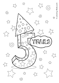 Birthday Card Printable Coloring Page 5 Years Birthday Coloring Pages For Kids Printables Coloring Birthday Cards Birthday Coloring Pages Happy Birthday Coloring Pages