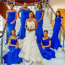 Beautiful Black And Blue Wedding Dresses Vibrant In Blue Just Perfect Jideakimyemiphotography Bride Bridesmaidsinblue Instapost Color B Blue Wedding Dresses Bridesmaid Wedding Dress Accessories