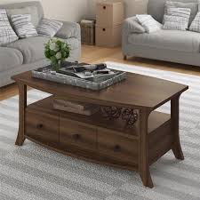This coffee table is perfect for showcasing your decorative items or to keep all your magazines and remotes in 1 place. Oakridge Coffee Table By Altra Homestead Oak Decorative Arched Leg Buy Online In Andorra At Andorra Desertcart Com Productid 33981030