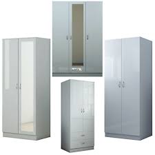 79w * 86d * 51h. Wardrobes Bedside Drawers 2 Door Mirrored Robe Genoa Oak Grey High Gloss Bedroom Furniture Range Bedroom Wardrobes Home Kitchen Hellstromsmaleri Se