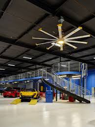West Coast Customs Installed A 12 Ft Powerfoil X2 0 And Three Haiku Fans In Their New Shop Bigassfans Westcoastcustom Garage Design Luxury Garage Man Garage