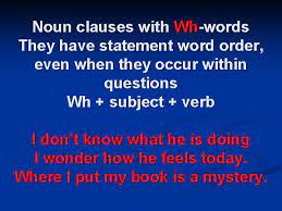 Check spelling or type a new query. Noun Clauses A Noun Clause Is A Group