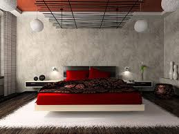 The design features a large comfortable bed with useful side cabinets and soft headboard. Rocking Red Bedroom Modern Bedroom Interior Small Bedroom Decor Red Bedroom Design