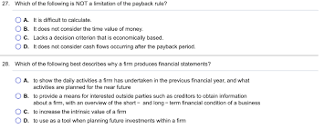 Solved 27 Which Of The Following Is Not A Limitation Of Chegg Com